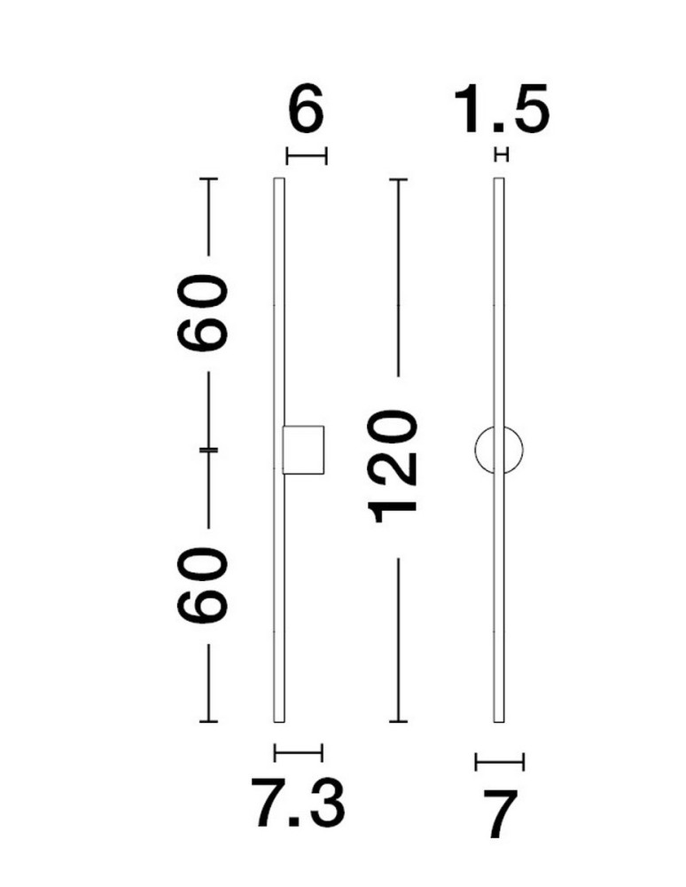 Wall lamps - Luces Exclusivas TUNJA Wall-mounted Modern Black 1xLED max 20W 3000K LE43242. - product kolory-swiatla.pl 2