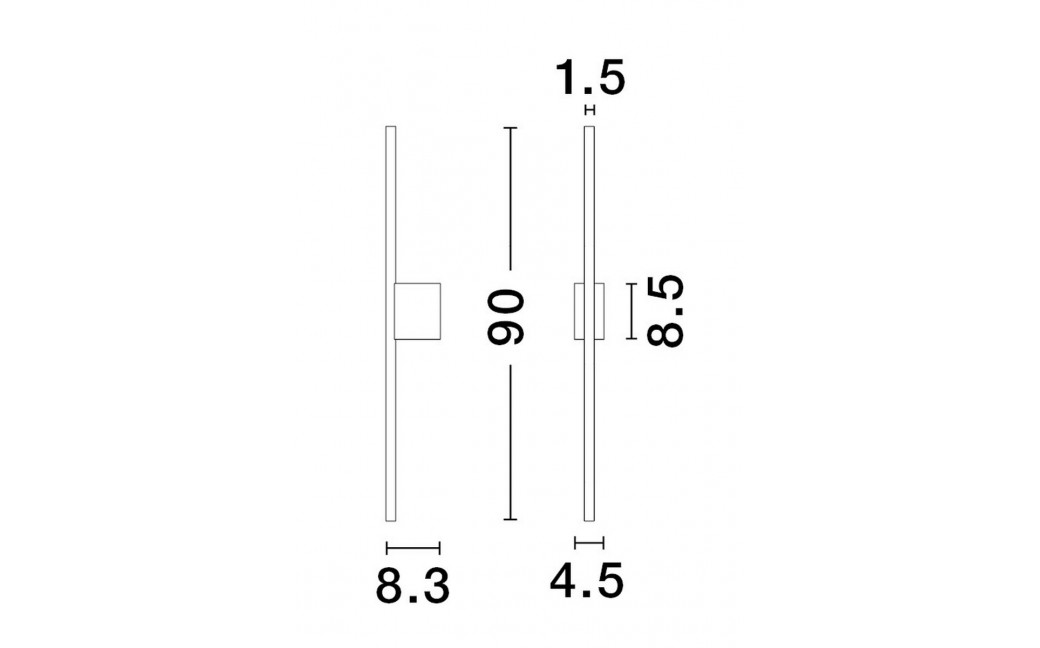 Luces Exclusivas TUNJA Ścienna Łazienkowa IP44 czarny 1xLED max 15W 3000K LE43243