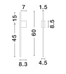 Wall lamps - Luces Exclusivas TUNJA Wall-mounted Modern Black 1xLED max 10W 3000K LE43244 - product 3