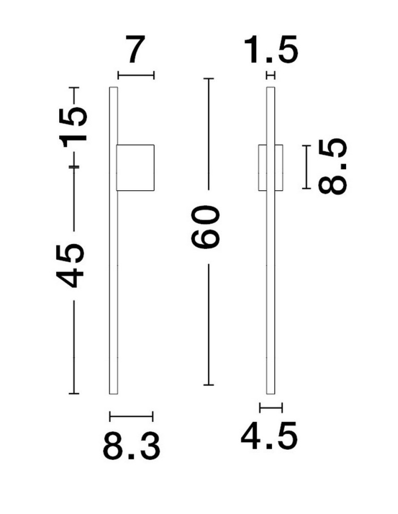 Wall lamps - Luces Exclusivas TUNJA Wall-mounted Modern Black 1xLED max 10W 3000K LE43244 - product kolory-swiatla.pl 3