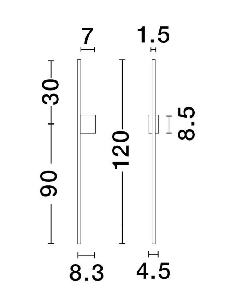 Wall lamps - Luces Exclusivas TUNJA Wall-mounted Modern Black 1xLED max 20W 3000K LE43245 - product kolory-swiatla.pl 2