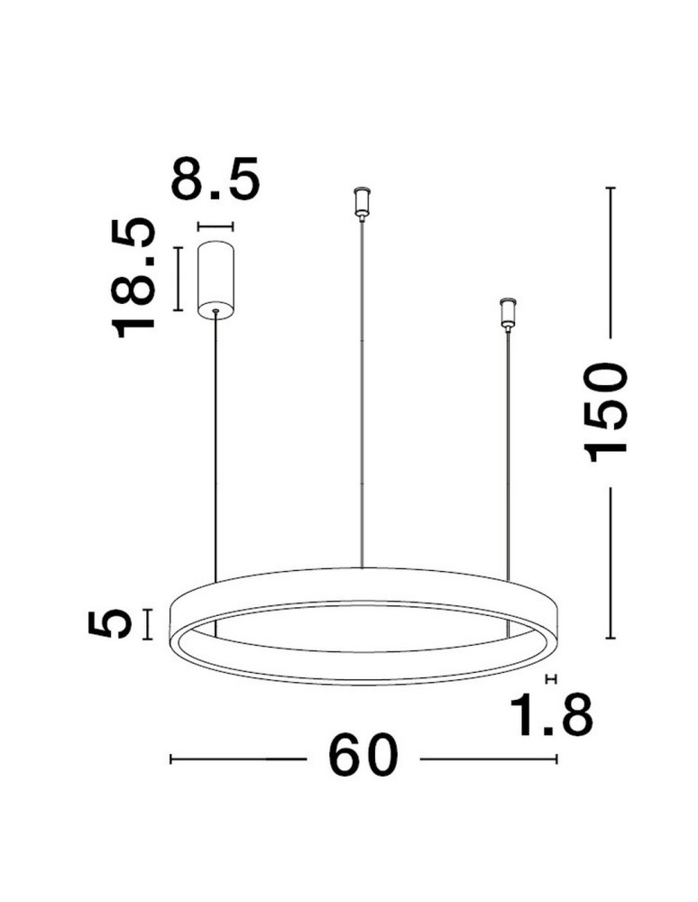 Pendant lamps - Luces Exclusivas BARI Pendant Modern Gold and shades of gold 1xLED max 60W 3000K LE43249 - product kolory-swiatla.pl 2