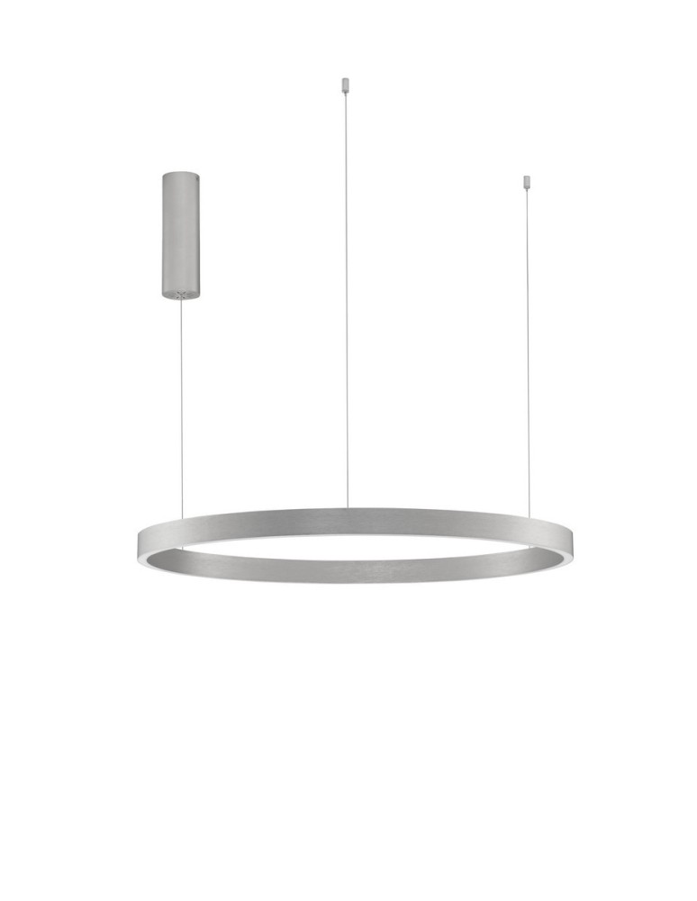 Pendant lamps - Luces Exclusivas BARI Pendant Modern silver and silver tones 1xLED max 77W 3000K LE43253 - product kolory-swiatla.pl 1