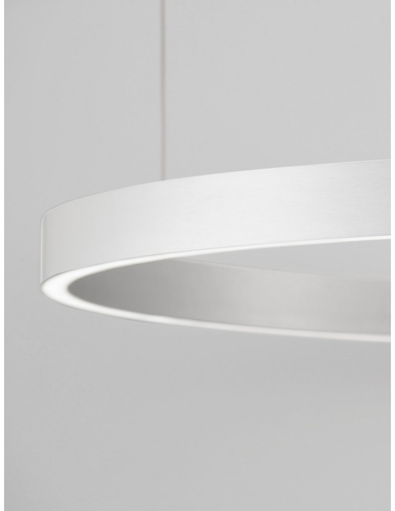 Pendant lamps - Luces Exclusivas BARI Pendant Modern silver and silver tones 1xLED max 106W 3000K LE43254 - product kolory-swiatla.pl 2