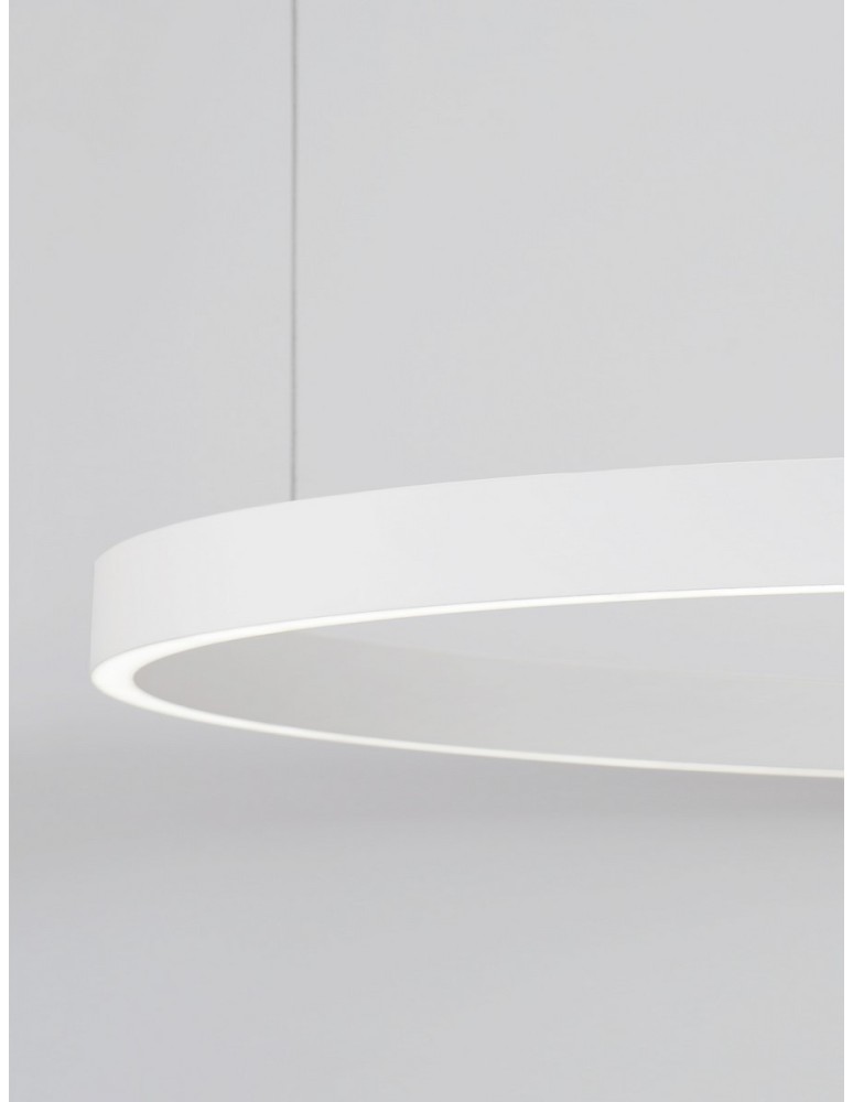 Pendant lamps - Luces Exclusivas BARI Pendant Modern White 1xLED max 106W 3000K LE43257 - product kolory-swiatla.pl 3