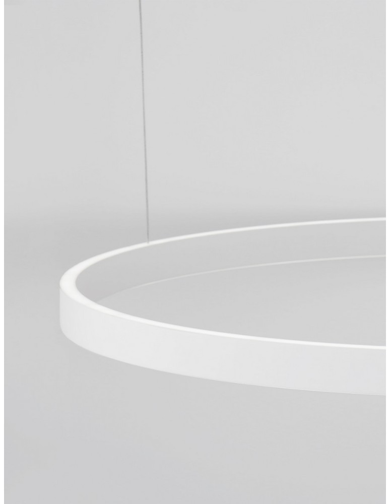 Pendant lamps - Luces Exclusivas BARI Pendant Modern White 1xLED max 106W 3000K LE43257 - product kolory-swiatla.pl 4