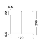 Pendant lamps - Luces Exclusivas DONDE Pendant Modern White 1xLED max 70W 2700-6000K LE43260 - product 3