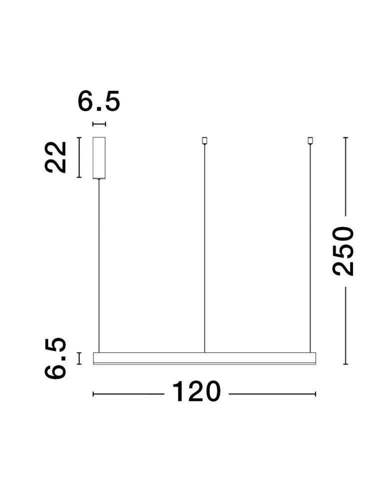Pendant lamps - Luces Exclusivas DONDE Pendant Modern White 1xLED max 70W 2700-6000K LE43260 - product kolory-swiatla.pl 3