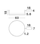 Lampy wiszące - Luces Exclusivas JACA Wisząca Nowoczesna biały 1xLED max 45W 3000K LE43265 - produkt 3