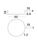 Pendant lamps - Luces Exclusivas JACA Pendant Modern White 1xLED max 50W 3000K LE43266 - product 3