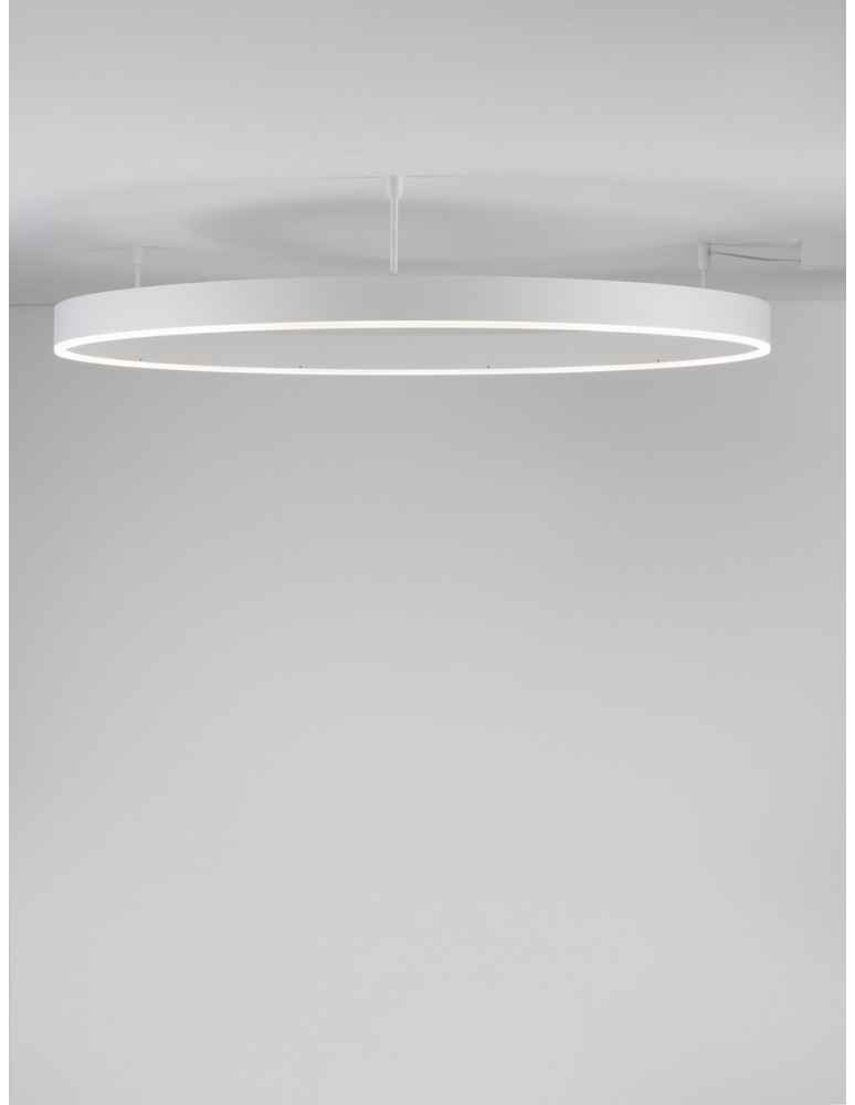 Ring ceiling lamps - Luces Exclusivas JACA Modern Ceiling White 1xLED max 60W 3000K LE43267 - product kolory-swiatla.pl 3