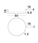 Ring ceiling lamps - Luces Exclusivas JACA Ceiling Modern Gold and shades of gold 1xLED max 50W 3000K LE43269 - product 3