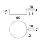 Ring ceiling lamps - Luces Exclusivas JACA Ceiling Modern Black 1xLED max 45W 3000K LE43271 - product 3