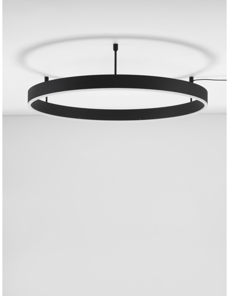 Ring ceiling lamps - Luces Exclusivas JACA Ceiling Modern Black 1xLED max 50W 3000K LE43272 - product kolory-swiatla.pl 2
