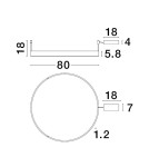 Ring ceiling lamps - Luces Exclusivas JACA Ceiling Modern Black 1xLED max 50W 3000K LE43272 - product 3