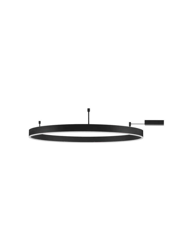 Ring ceiling lamps - Luces Exclusivas JACA Modern Ceiling Black 1xLED max 60W 3000K LE43273 - product kolory-swiatla.pl 1
