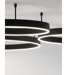 Ring ceiling lamps - Luces Exclusivas JACA Modern Ceiling Black 1xLED max 60W 3000K LE43273 - product 2