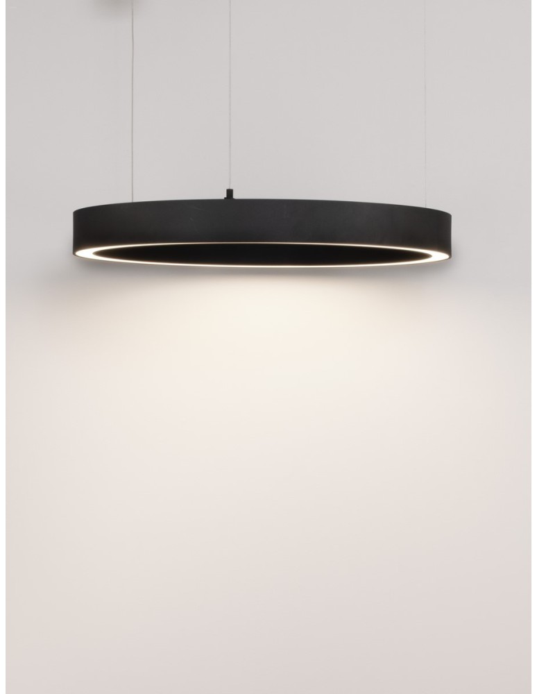 Pendant lamps - Luces Exclusivas BARI Pendant Modern Black 1xLED max 40W 3000K LE43274 - product kolory-swiatla.pl 2