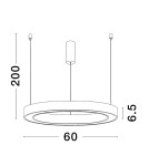 Pendant lamps - Luces Exclusivas BARI Pendant Modern Black 1xLED max 40W 3000K LE43274 - product 3