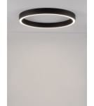Ring ceiling lamps - Luces Exclusivas MILPA Modern Ceiling Black 1xLED max 50W 3000K LE43278 - product 2