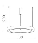 Lampy wiszące - Luces Exclusivas MILPA Wisząca Nowoczesna złoty i odcienie złota 1xLED max 50W 3000K LE43281 - produkt 2