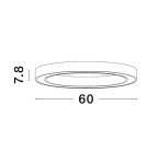 Ring ceiling lamps - Luces Exclusivas MILPA Ceiling Modern Gold and shades of gold 1xLED max 40W 3000K LE43283 - product 3
