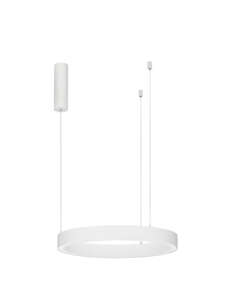 Pendant lamps - Luces Exclusivas MILPA Pendant Modern White 1xLED max 40W 3000K LE43286 - product kolory-swiatla.pl 1