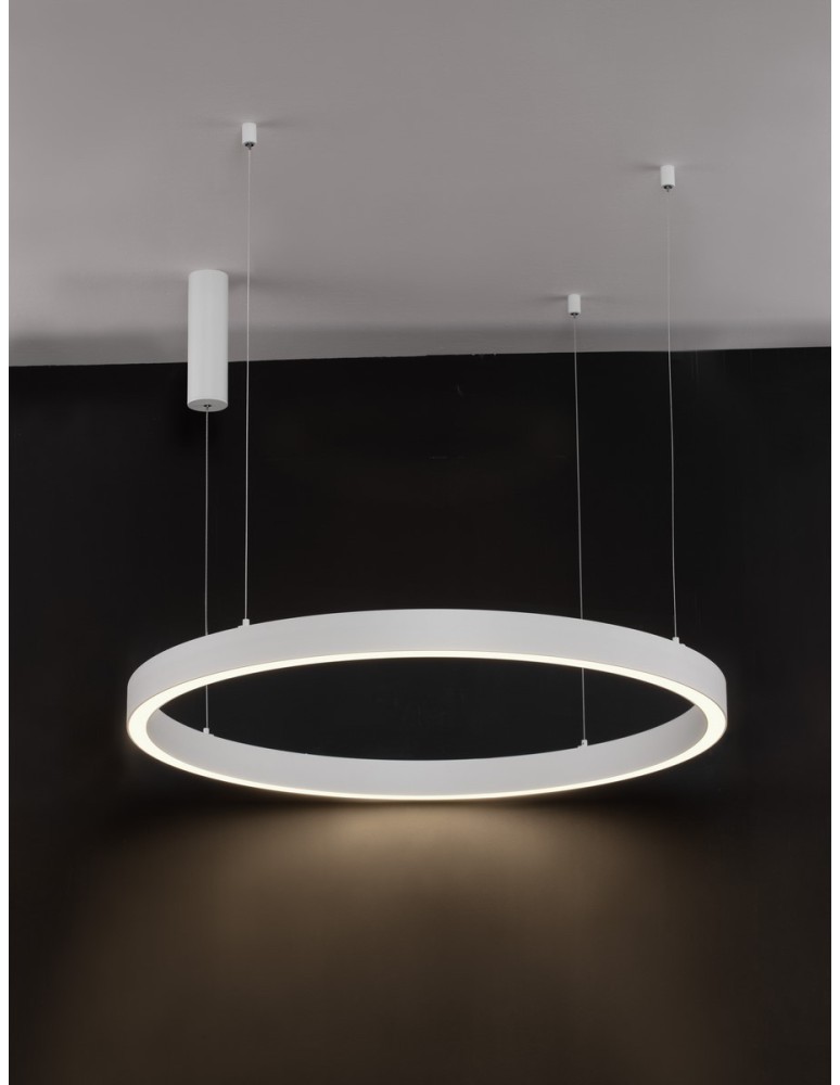 Lampy wiszące - Luces Exclusivas MILPA Wisząca Nowoczesna biały 1xLED max 60W 3000K LE43288 - produkt kolory-swiatla.pl 2