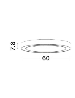 Luces Exclusivas MILPA Modern Ceiling White 1xLED max 40W 3000K LE43289 - product 2