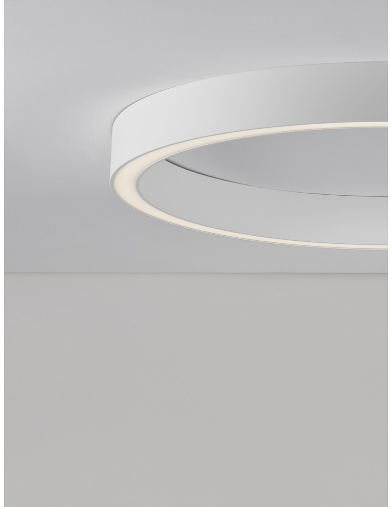Ring ceiling lamps - Luces Exclusivas MILPA Modern Ceiling White 1xLED max 50W 3000K LE43290 - product kolory-swiatla.pl 2