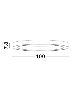 Luces Exclusivas MILPA Modern Ceiling White 1xLED max 60W 3000K LE43291 - product 2