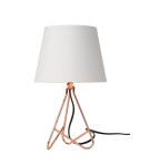 Table lamps with lampshade - Lucide GITTA Desk E14 H30cm Red 47500/81/17 - product 1