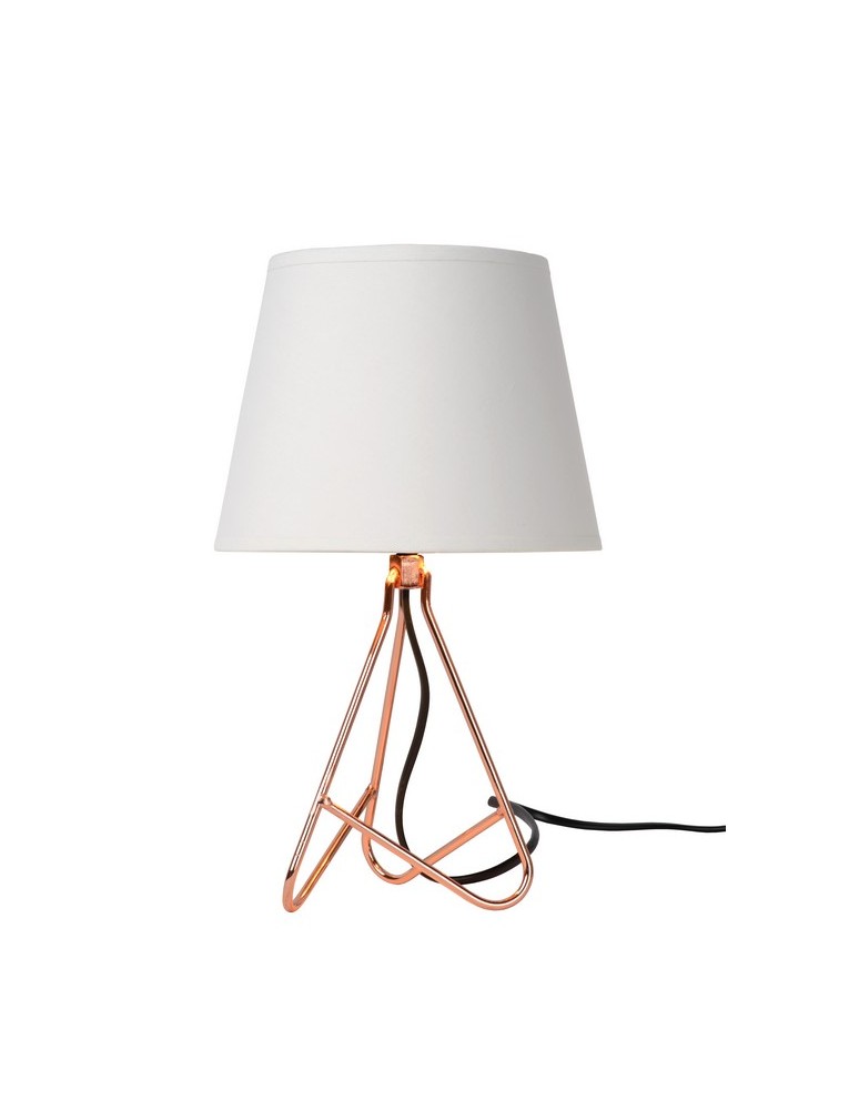 Table lamps with lampshade - Lucide GITTA Desk E14 H30cm Red 47500/81/17 - product kolory-swiatla.pl 1