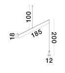 Designer pendant lamps - Luces Exclusivas KARIM Pendant Modern Black 1xLED max 12W 3000K LE43295 - product 2