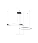 Lampy wiszące - Luces Exclusivas ABAJO Wisząca Nowoczesna czarny 3xLED max 80W 3000K LE43296 - produkt 1