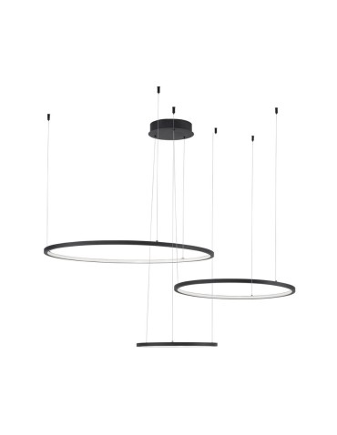 Luces Exclusivas ABAJO Pendant Modern Black 3xLED max 80W 3000K LE43296