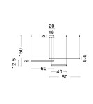 Lampy wiszące - Luces Exclusivas ABAJO Wisząca Nowoczesna czarny 3xLED max 80W 3000K LE43296 - produkt 4