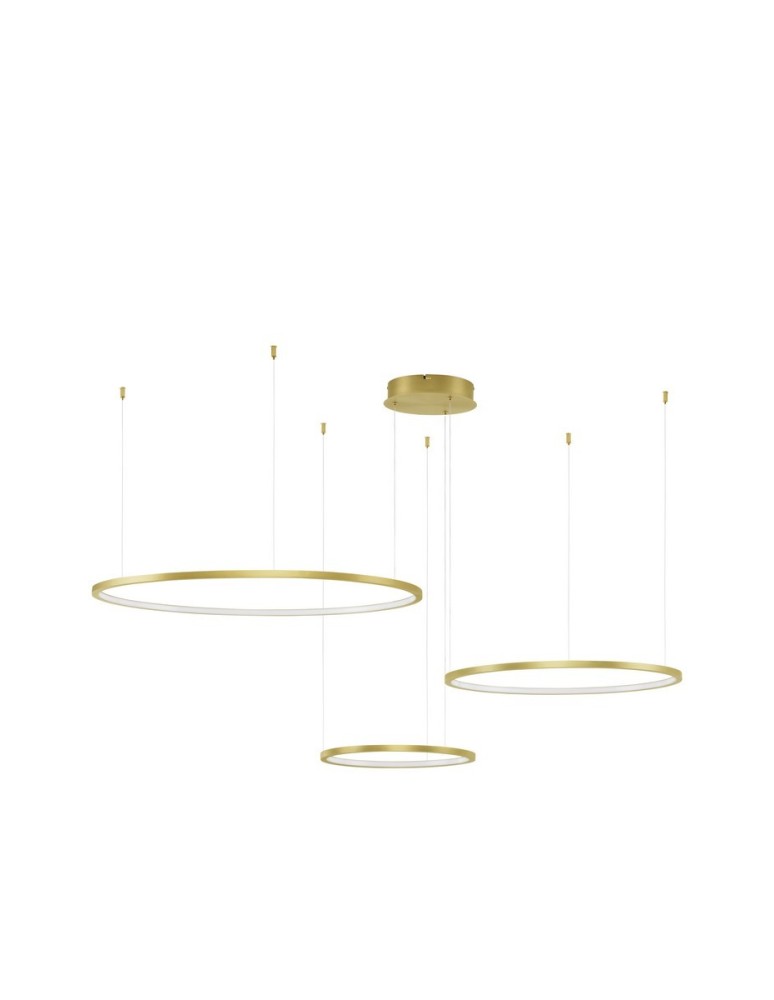 Pendant lamps - Luces Exclusivas ABAJO Pendant Modern Gold and shades of gold 3xLED max 80W 3000K LE43297 - product kolory-swiatla.pl 1