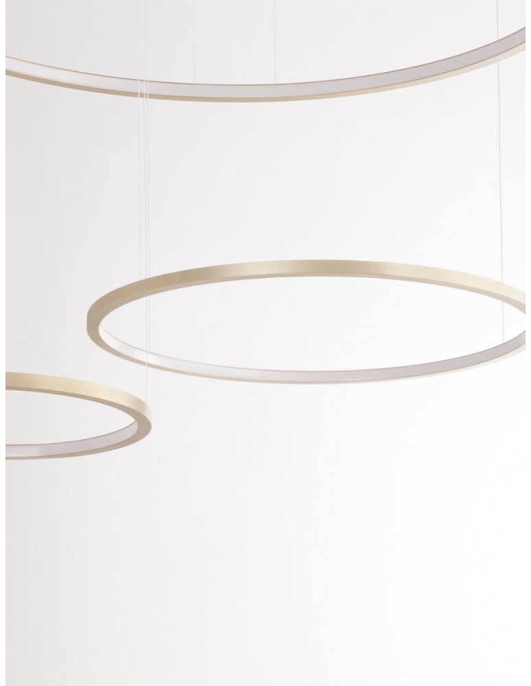 Pendant lamps - Luces Exclusivas ABAJO Pendant Modern Gold and shades of gold 3xLED max 80W 3000K LE43297 - product kolory-swiatla.pl 2