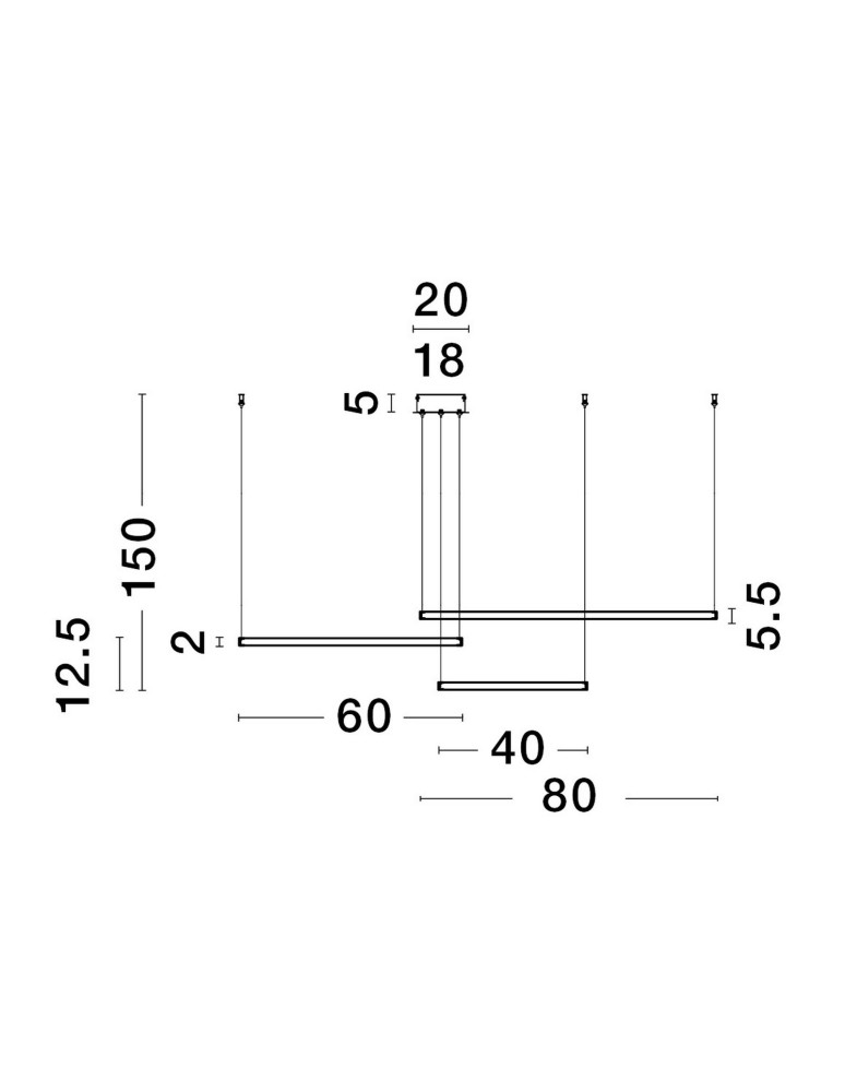 Lampy wiszące - Luces Exclusivas ABAJO Wisząca Nowoczesna złoty i odcienie złota 3xLED max 80W 3000K LE43297 - produkt kolory-swiatla.pl 3