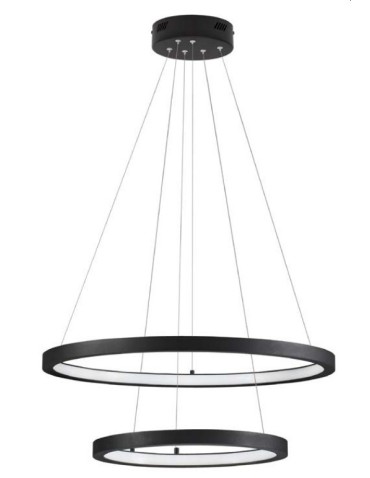 Luces Exclusivas IRUN Pendant Modern Black 2xLED max 60W 3000K LE43300