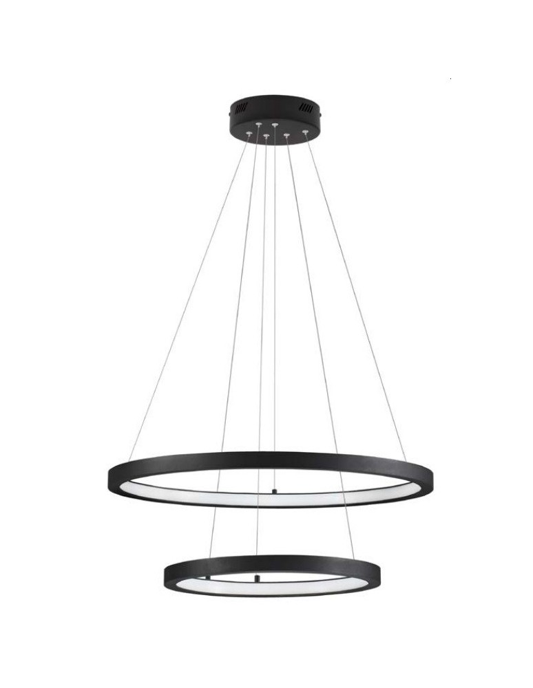 Pendant lamps - Luces Exclusivas IRUN Pendant Modern Black 2xLED max 60W 3000K LE43300 - product kolory-swiatla.pl 1