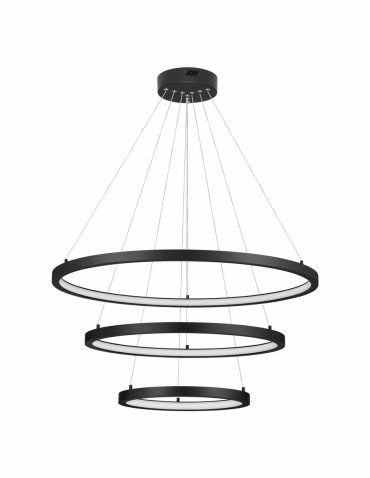 Luces Exclusivas IRUN Pendant Modern Black 3xLED max 108W 3000K LE43301