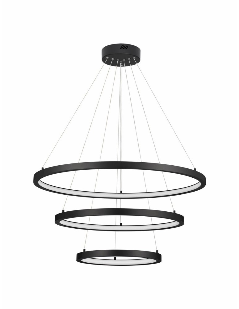 Pendant lamps - Luces Exclusivas IRUN Pendant Modern Black 3xLED max 108W 3000K LE43301 - product kolory-swiatla.pl 1