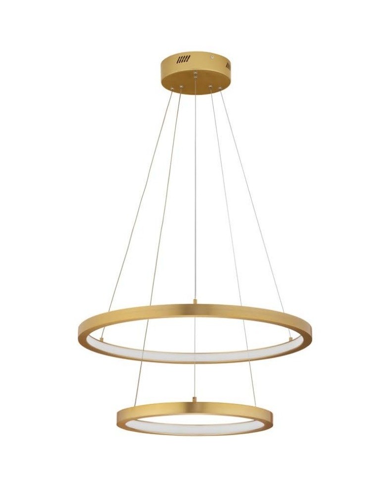 Pendant lamps - Luces Exclusivas IRUN Pendant Modern Gold and shades of gold 2xLED max 60W 3000K LE43303 - product kolory-swiatla.pl 1