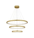 Pendant lamps - Luces Exclusivas IRUN Pendant Modern gold and gold shades 3xLED max 108W 3000K LE43304 - product 1