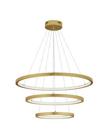 Luces Exclusivas IRUN Pendant Modern gold and gold shades 3xLED max 108W 3000K LE43304