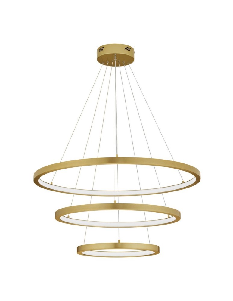 Pendant lamps - Luces Exclusivas IRUN Pendant Modern gold and gold shades 3xLED max 108W 3000K LE43304 - product kolory-swiatla.pl 1