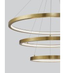 Pendant lamps - Luces Exclusivas IRUN Pendant Modern gold and gold shades 3xLED max 108W 3000K LE43304 - product 4
