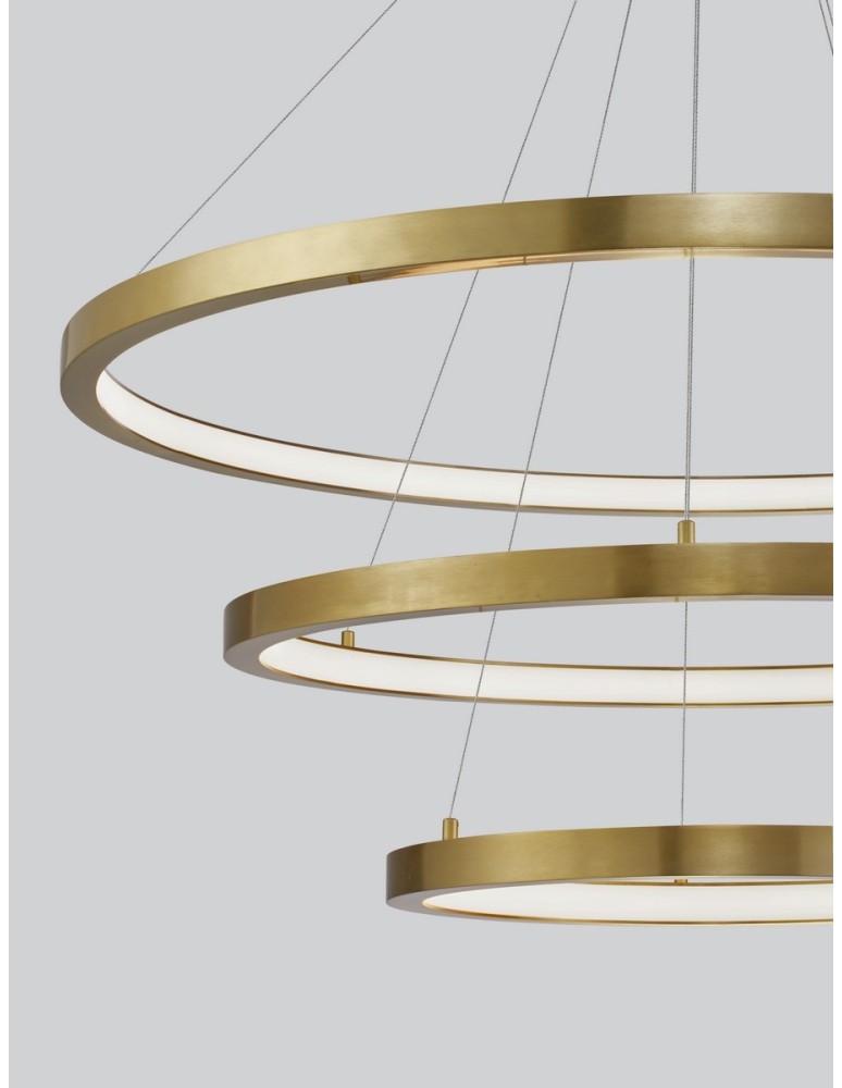 Pendant lamps - Luces Exclusivas IRUN Pendant Modern gold and gold shades 3xLED max 108W 3000K LE43304 - product kolory-swiatla.pl 4